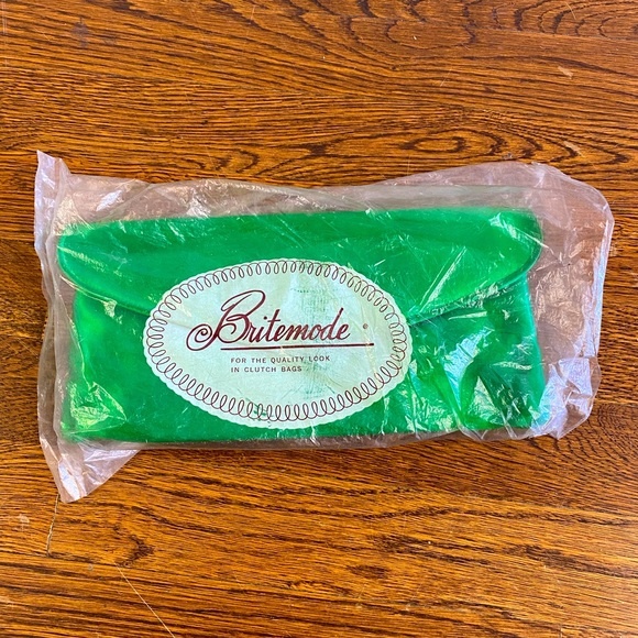 Vintage Britemode Clutch ew In bag Green - Picture 3 of 6
